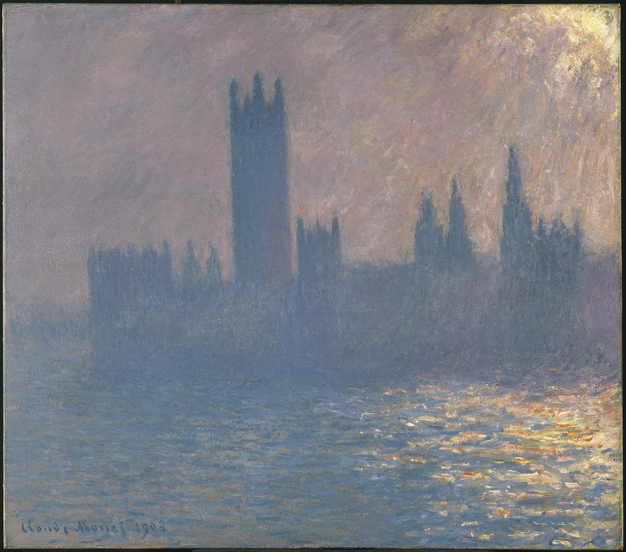 Houses Of Parliament #2 Painting by Claude Monet