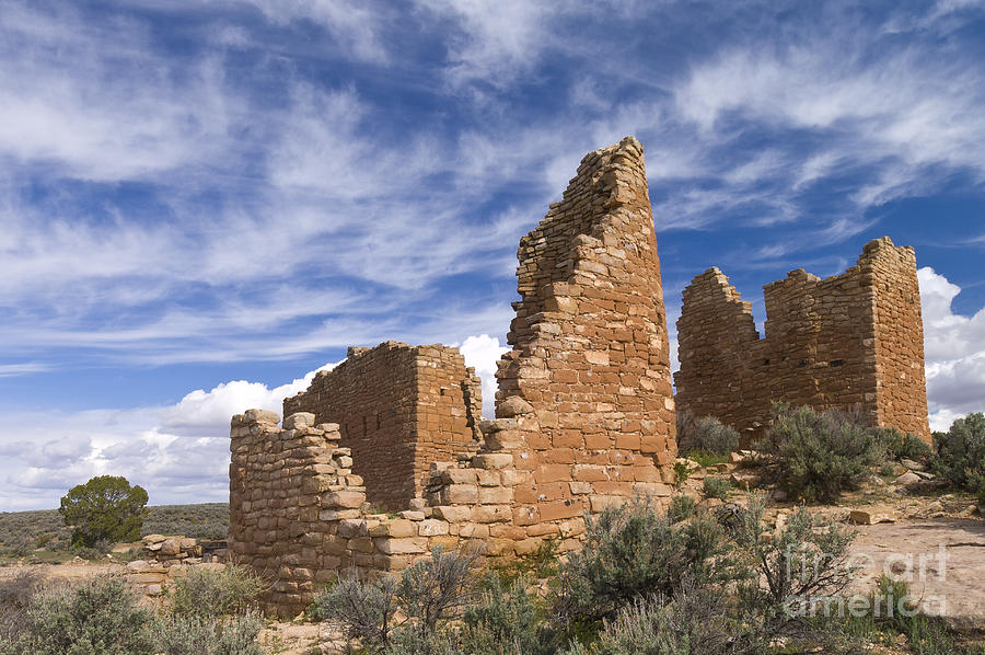 Anasazi Ruin Photograph - Hovenweep Castle Ruins #2 by John Shaw