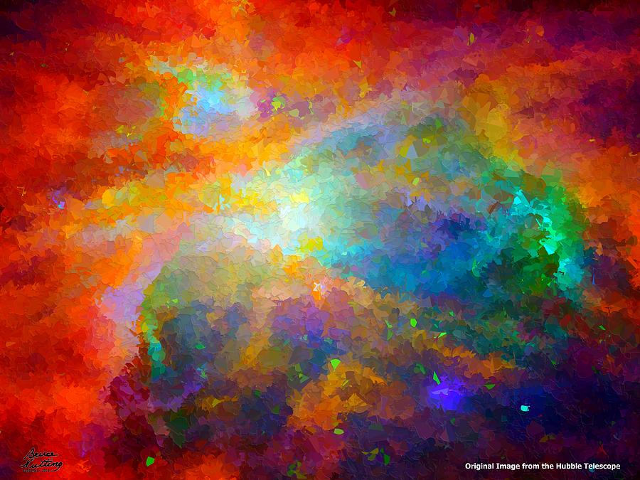 Hubble Nebula #1 Painting by Bruce Nutting