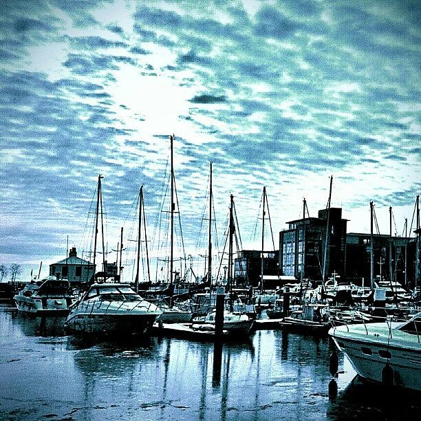 Hdr Photograph - Hull Marina!! #2 by Chris Drake
