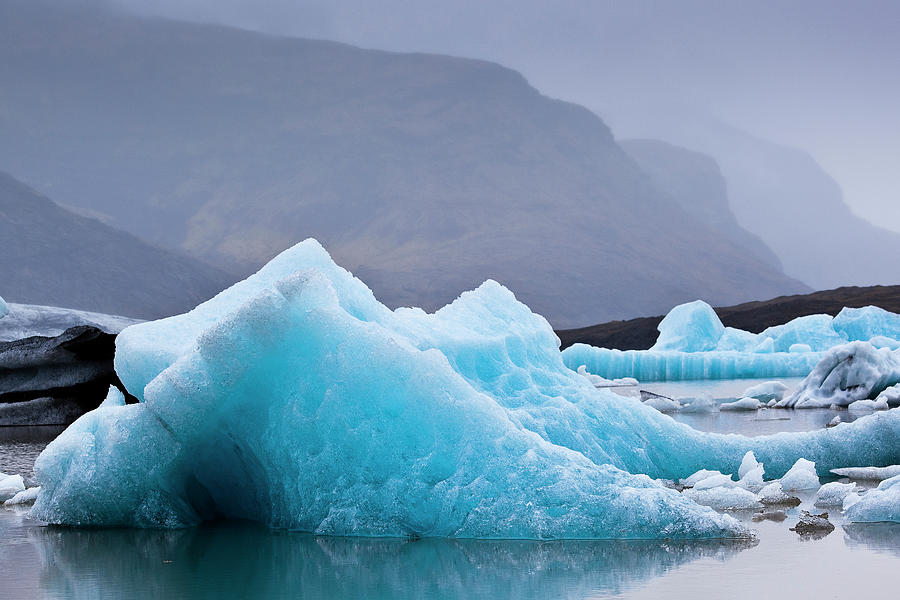 Icebergs Carved From Fjallsjokull #2 Photograph by Richard Ianson