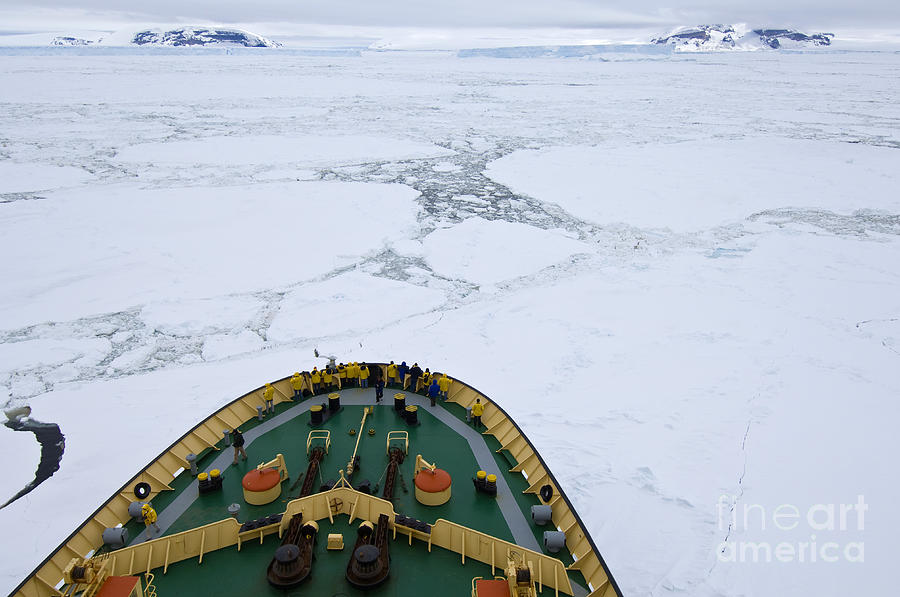 Boat Photograph - Icebreaker, Antarctica #2 by John Shaw