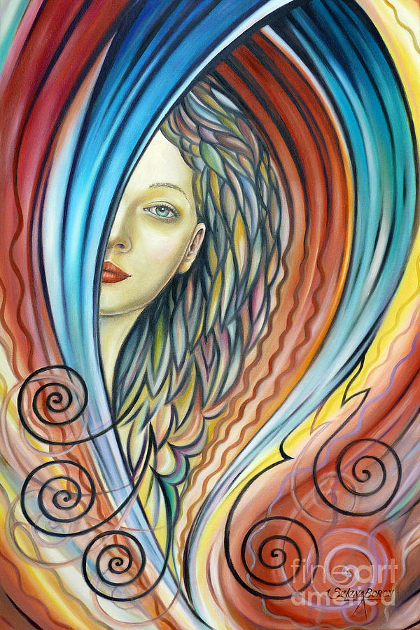 Fantasy Painting - Illusive Water Nymph 240908 by Selena Boron