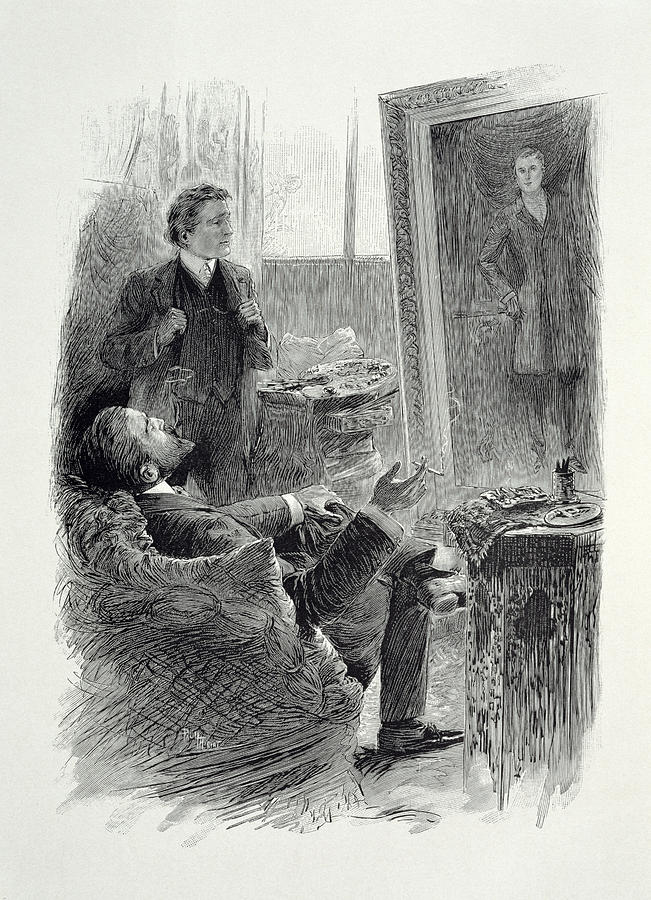Illustration From The Picture Of Dorian Drawing by Paul Thiriat