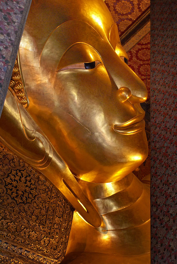 Images of the Reclining Buddha at Wat Pho #2 Digital Art by Carol Ailles
