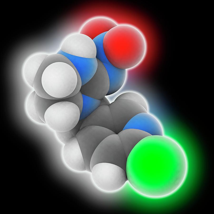 Imidacloprid Insecticide Molecule Photograph by Laguna Design