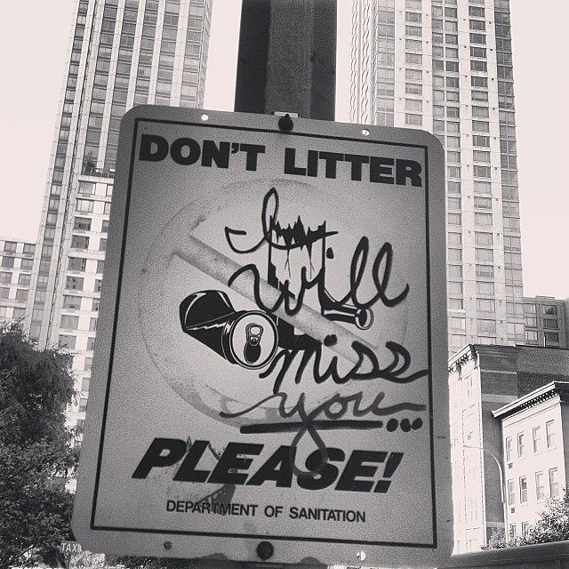 New York City Photograph - 2 Important Messages #nyc #manhattan by U p t o w n S u e
