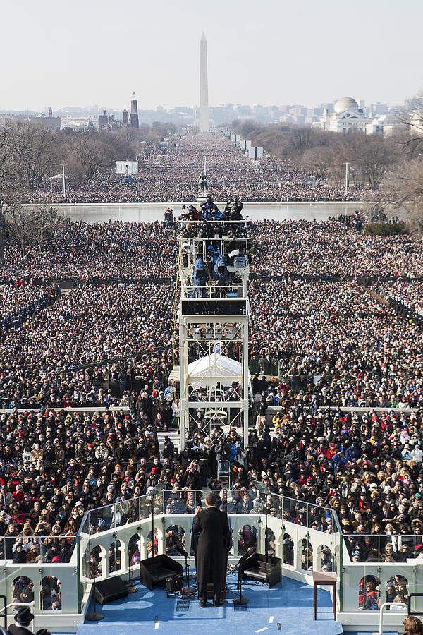 Barack Obama Photograph - Inauguration #2 by JP Tripp