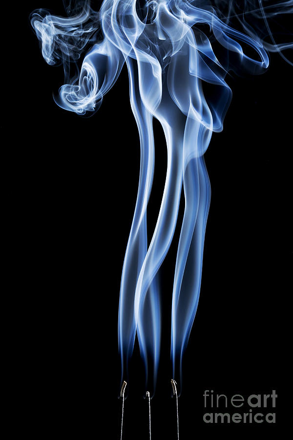 Incense Smoke Abstract #2 Photograph by Marek Uliasz