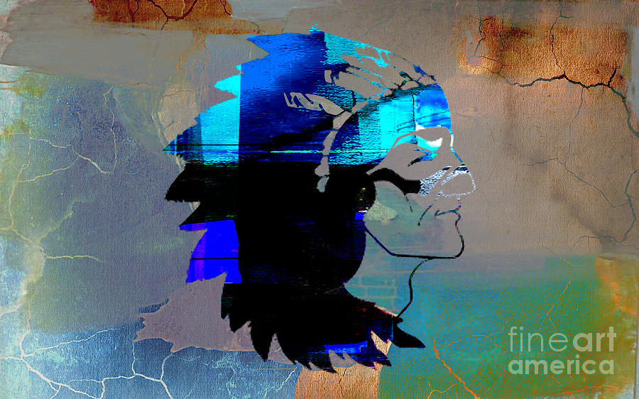 Indian Chief #2 Mixed Media by Marvin Blaine