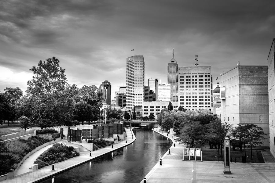 Indianapolis Black and White Photograph by Alexey Stiop