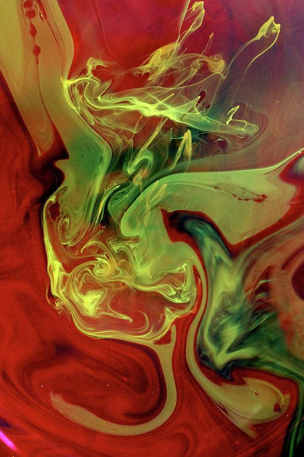 Ink Patterns In Water #2 Photograph by Pery Burge/science Photo Library