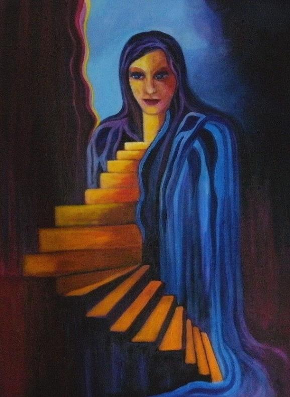 Women Painting - Inner Strength by Carolyn LeGrand