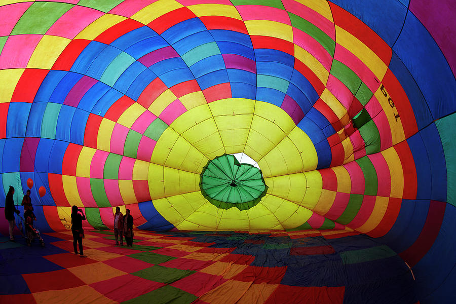 Inside A Hot Air Balloon, Balloons Photograph by David Wall - Fine Art ...