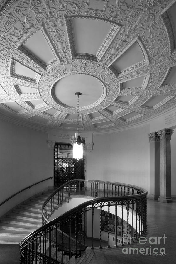 Architecture Photograph - Iowa State University Memorial Union Stairwell #2 by University Icons