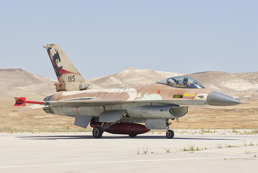 Israeli Air Force F-16 At Nevatim Air Photograph by Giovanni Colla - Pixels