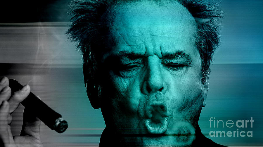 Jack Nicholson #2 Mixed Media by Marvin Blaine