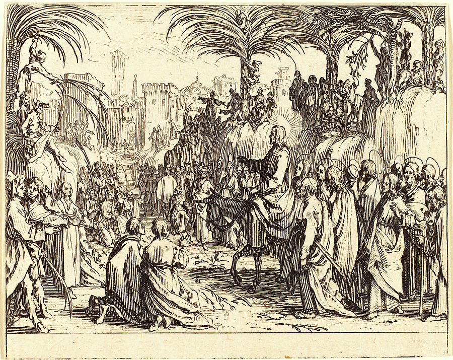Jacques Drawing - Jacques Callot, French 1592-1635, The Entry Into Jerusalem #2 by Litz Collection