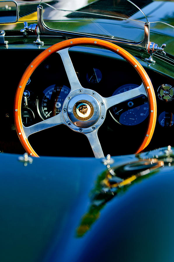 Jaguar Steering Wheel #1 Photograph by Jill Reger
