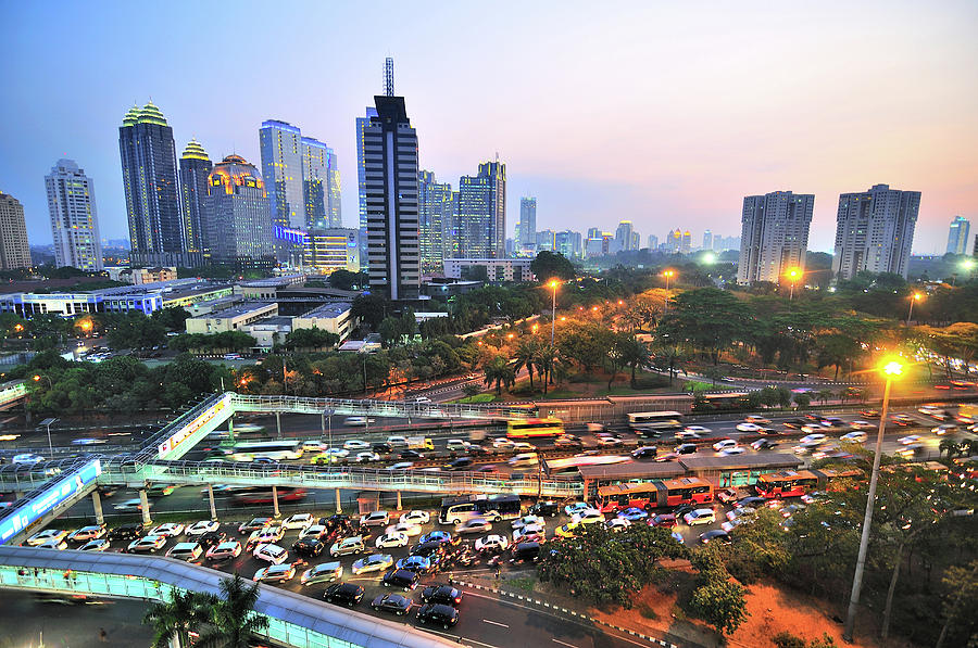 Jakarta Cityscape #2 Photograph by Barry Kusuma