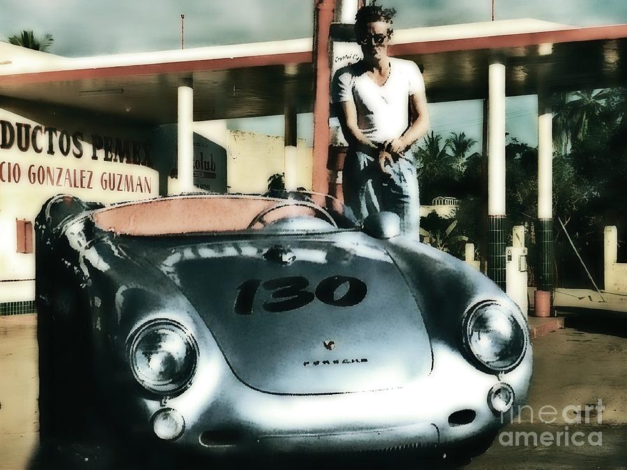 James Dean Filling His Spyder With Gas #2 Photograph by Doc Braham