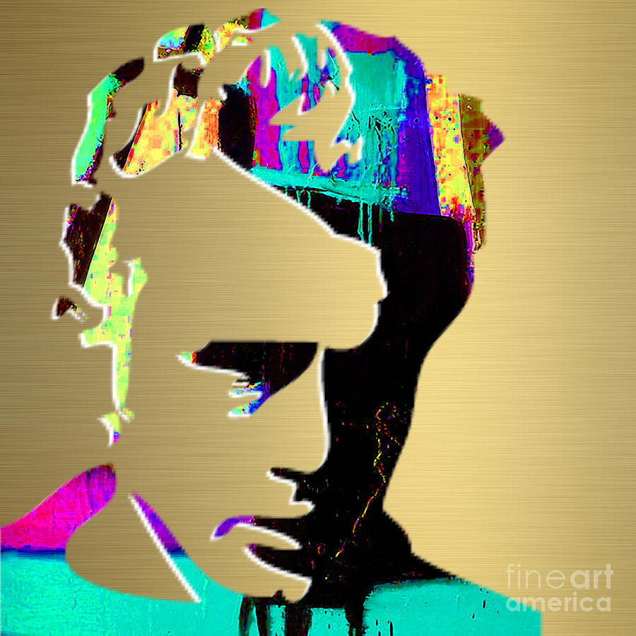 James Dean Gold Series #2 Mixed Media by Marvin Blaine
