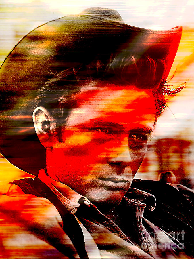 James Dean #2 Mixed Media by Marvin Blaine