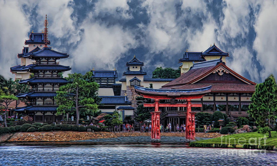 Japanese Lakeside Mansion #2 Photograph by Lee Dos Santos
