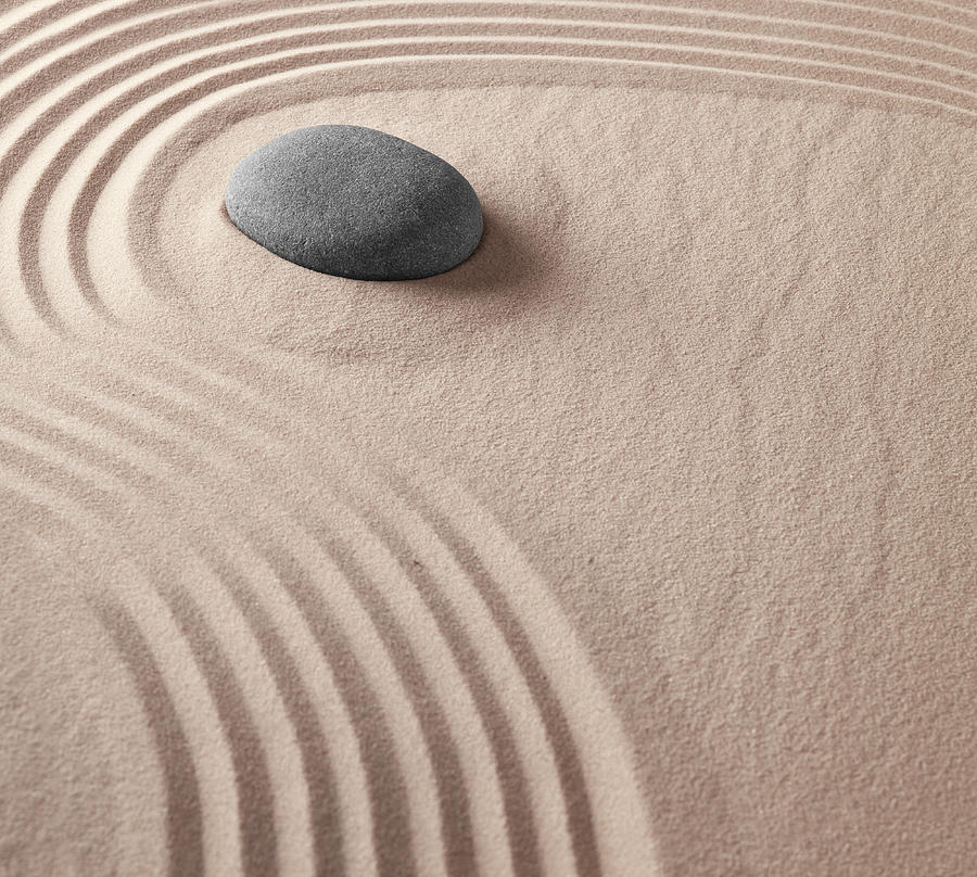 Abstract Photograph - Japanese Zen Garden #2 by Dirk Ercken