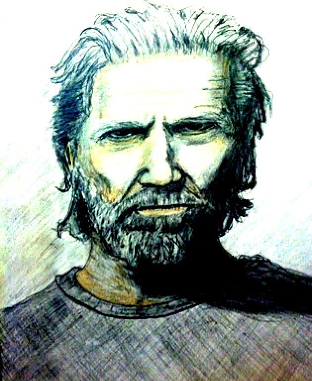 Jeff Bridges Drawing - Jeff bridges #2 by Larry Lamb