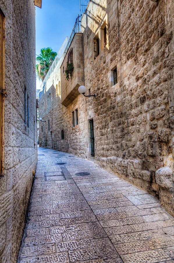 Architecture Photograph - Jerusalem street #2 by Alexey Stiop
