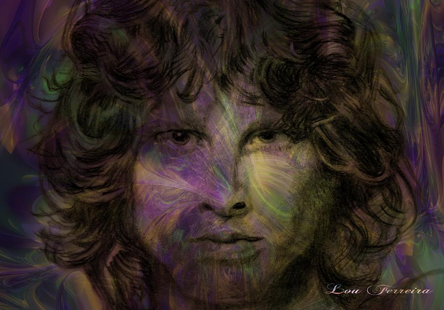 Jim Morrison #1 Digital Art by Louis Ferreira