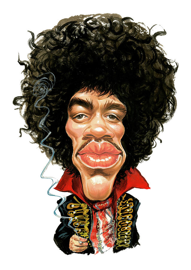 Jimi Hendrix #2 Painting by Art  