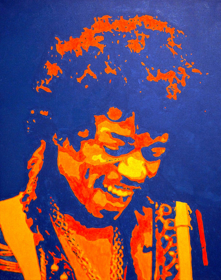 Jimi Hendrix Painting - Jimi Hendrix #2 by Doran Connell