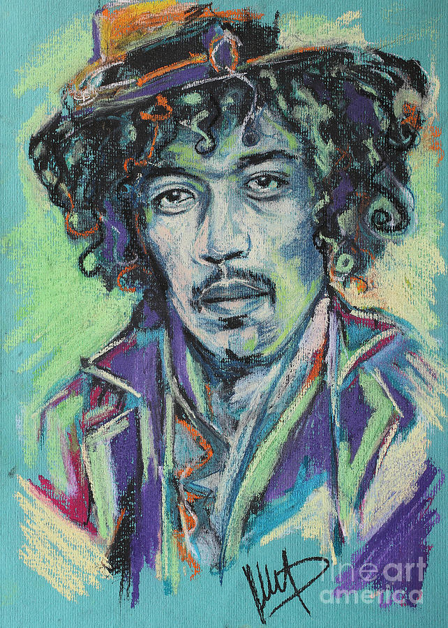 Jimi Hendrix Drawing - Jimi Hendrix 1 #1 by Melanie D