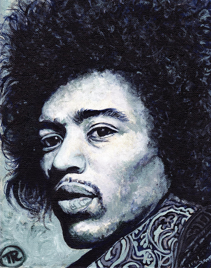 Jimi Hendrix #2 Painting by Tom Roderick