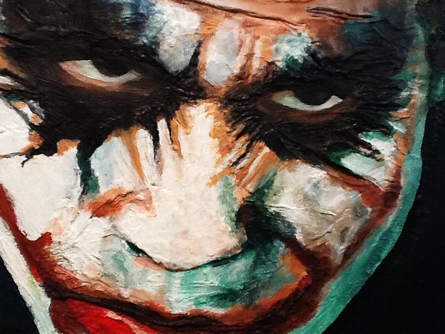 Heath Ledger Painting - Joker #2 by Arianit Fazliu