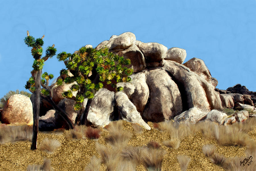 Joshua Tree California #2 Painting by Bruce Nutting
