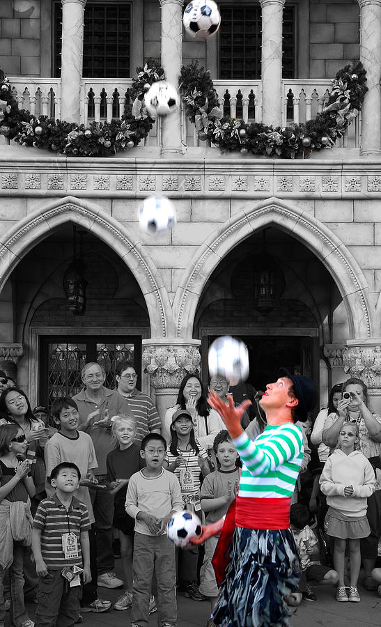 Juggler in Epcot Center #2 Photograph by Jim Hughes