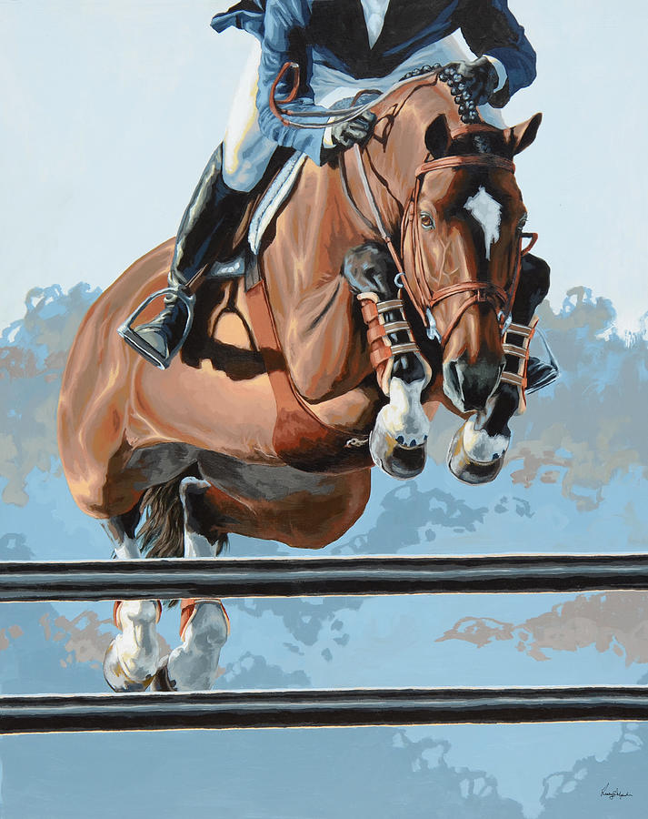 Horse Painting - High Style  by Lesley Alexander