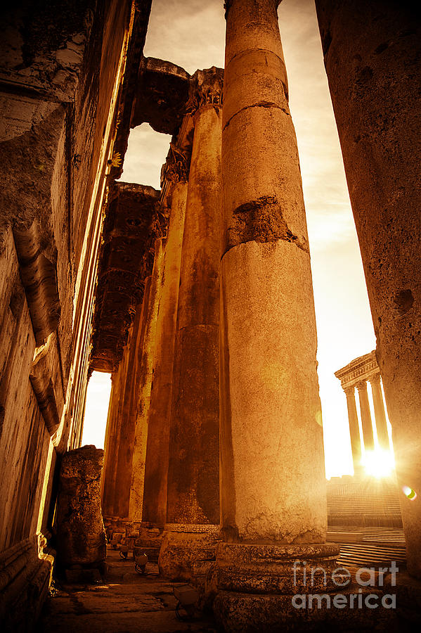 Jupiters temple Baalbek Lebanon Photograph by Anna Om - Fine Art America