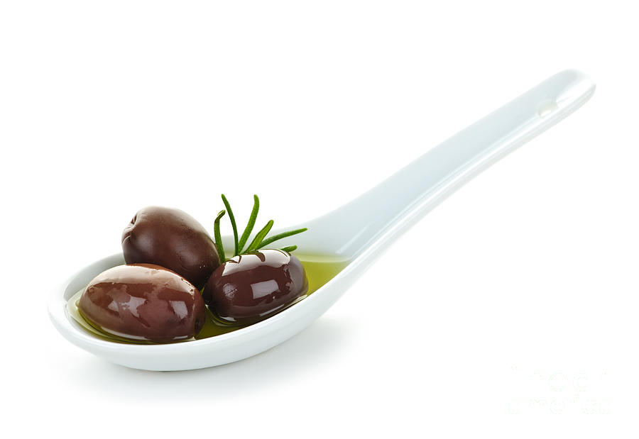Greek Photograph - Kalamata olives 1 by Elena Elisseeva