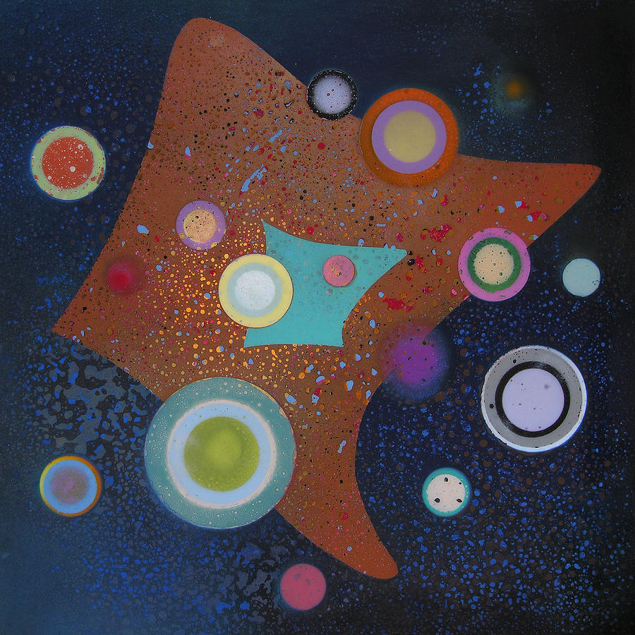 Kandinsky Attraction #2 Painting by Fred Chuang