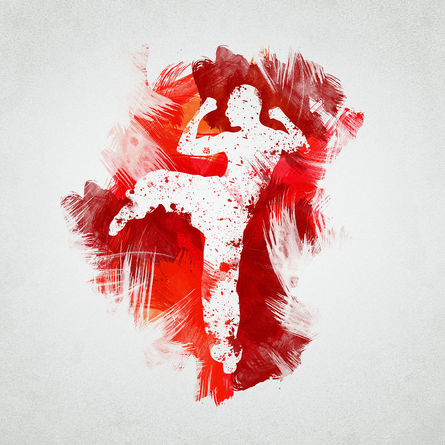 Karate Fighter Digital Art