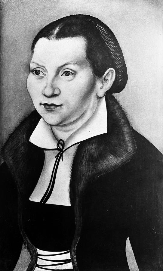 Portrait Painting - Katharina Von Bora Luther (1499-1552) #2 by Granger