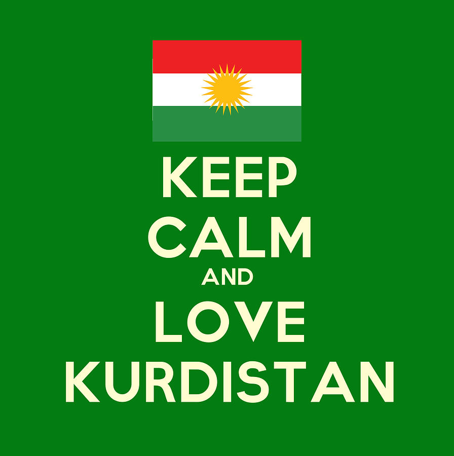 Keep Calm-And Love Kurdistan #2 Painting by Celestial Images