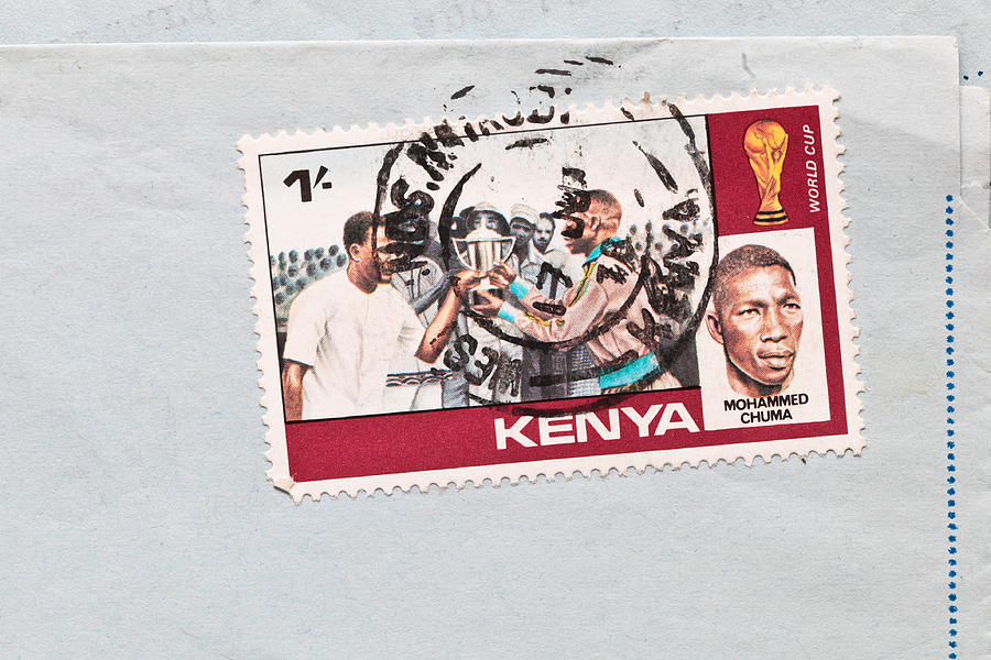 Vintage Photograph - Kenya Stamp #2 by Tom Gowanlock