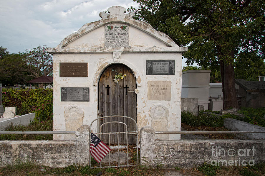 Cemetery Digital Art - Key West Cemetery #2 by Carol Ailles