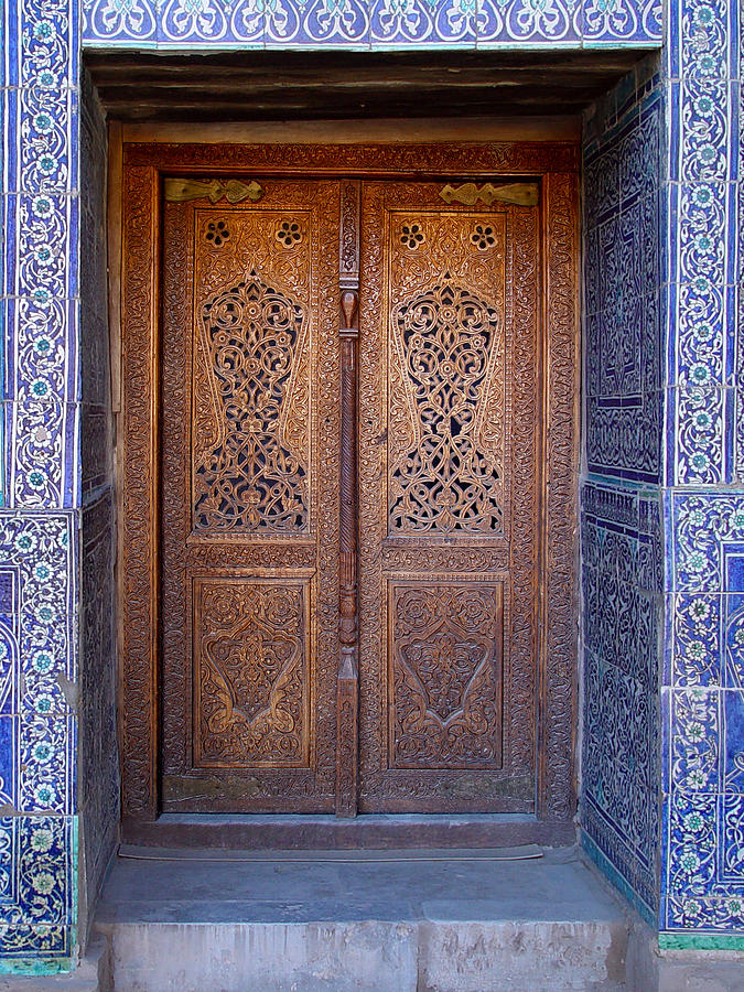 Khiva Door No.5 #2 Photograph by Mamoun Sakkal