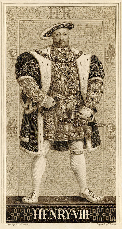 King Henry Viii 1491 1547 Drawing By Mary Evans Picture Library Fine Art America